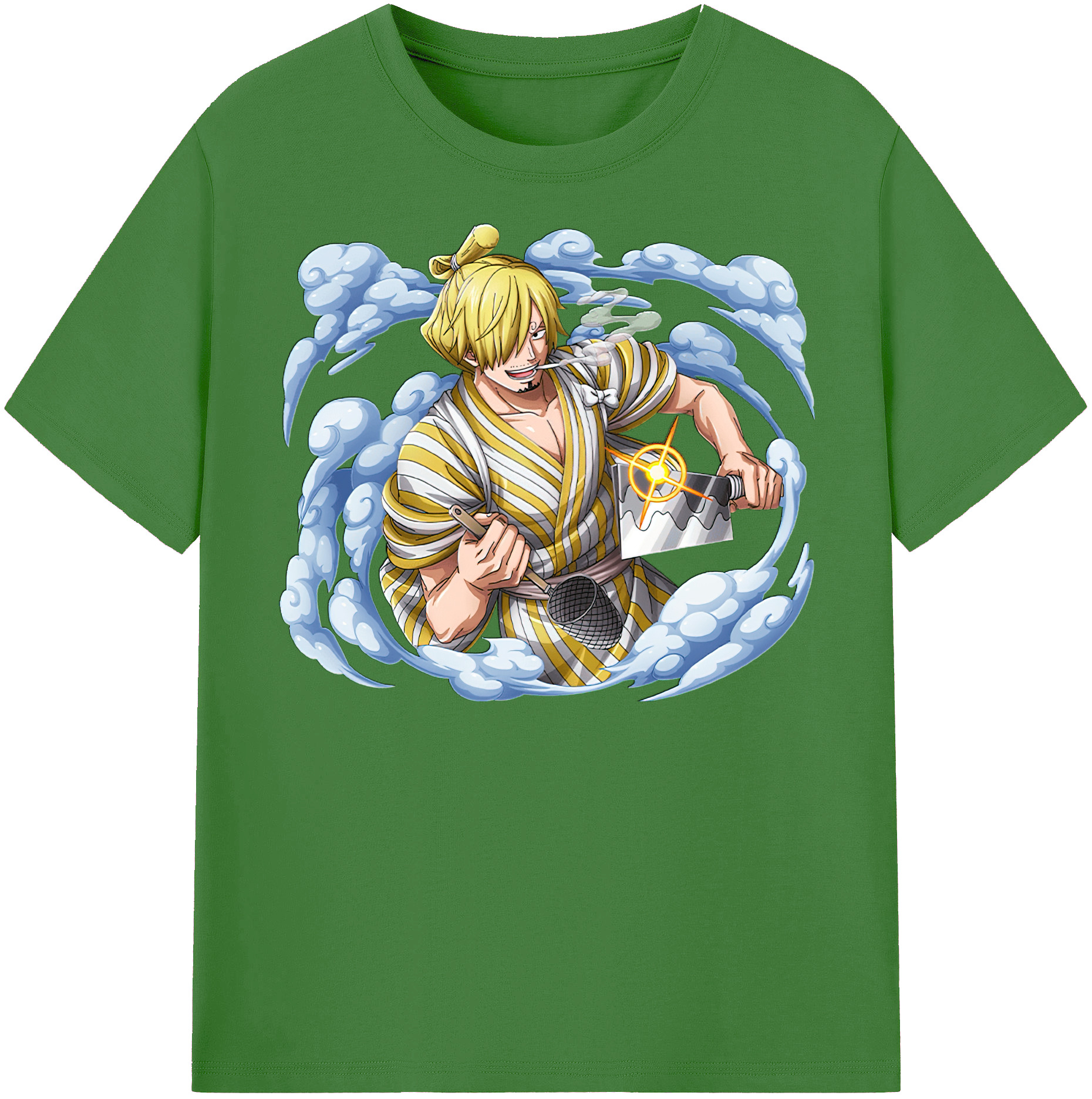 （画像用） ワンピース サンジ ONE PIECE Sanji レディースカジュアルプリントTシャツ（綿100％）
